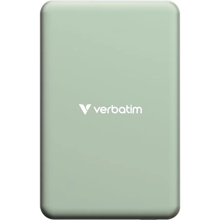 Verbatim Charge 'n' Go Essentials Powerbank 10.000 mAh, MagSafe, 15W magnetisch, PD 20W Schnellladefunktion mit LED-Anzeige, Grün – Bild 4