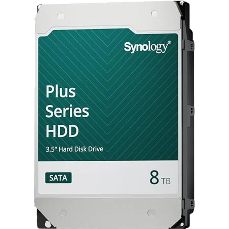 Synology HAT3320-8T, 8 TB SATA 3,5 Zoll HDD mit 1 Million MTBF-Stunden und 3 Jahren Garantie