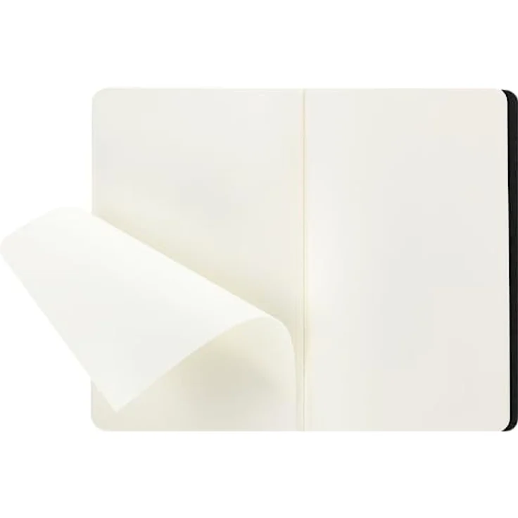 Moleskine Cahier A5 Notizbuch, blanko, schwarz, 3er-Set mit stabiler Fadenheftung und Innentasche – Bild 4