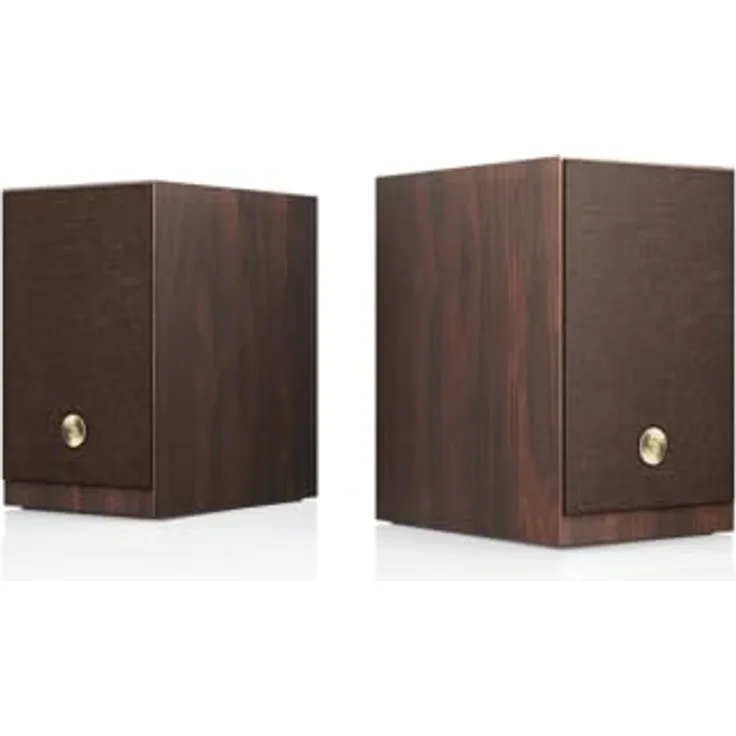 Audio Pro Ein Paar WiFi-Multiroom-Lautsprecher, Aktive Stereo-Lautsprecher mit 75 W, HDMI (ARC), Bluetooth 4.2, Holz-Finish