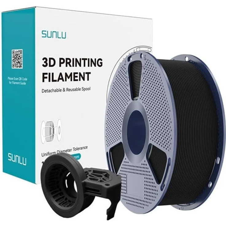 Sunlu PETG High-Speed Matte Filament (Black), 3D-Druckmaterial für Geschwindigkeiten bis 600 mm/s, hochwertige Druckergebnisse