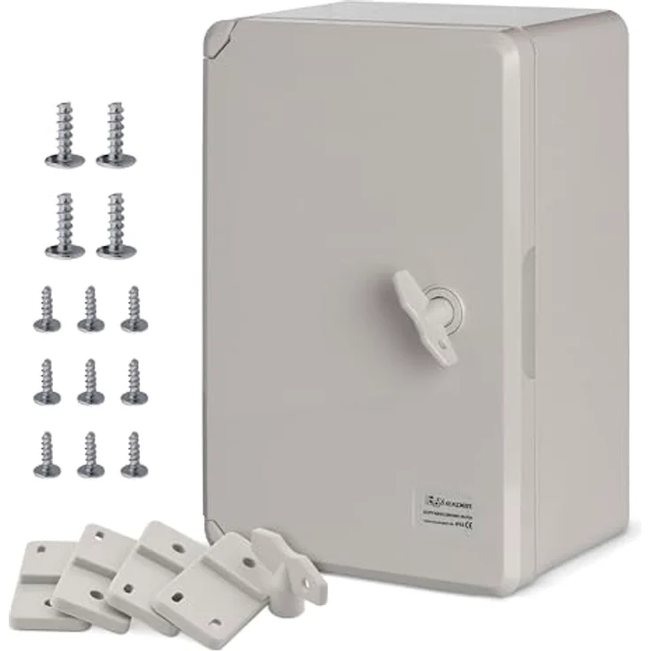 Boxexpert BXPPABSG200300130-F01 Switchboard cabinet 200 x 300 x 130 Acrylonitrile butadiene styrene Light grey 1 pc(s) – Bild 2