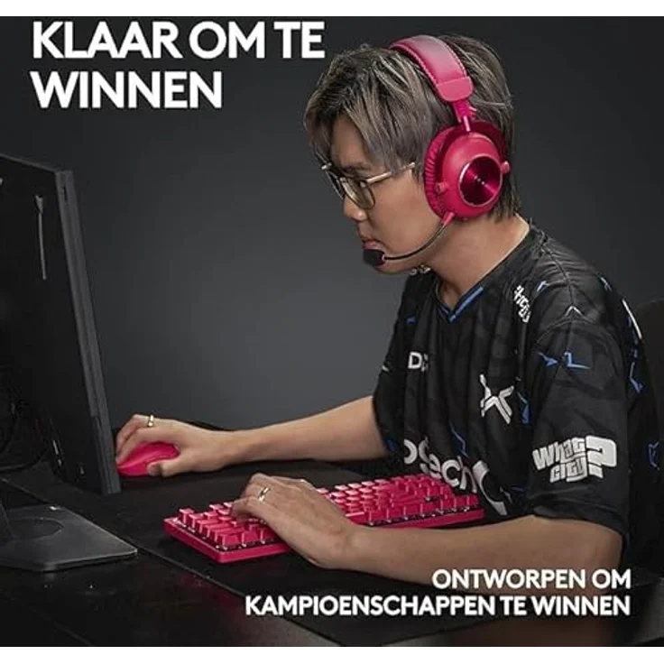 Logitech G Pro X TKL Wireless Gaming-Tastatur, Pink – Bild 3