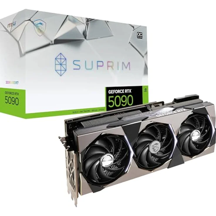 MSI GeForce RTX 5090 Suprim SOC 32GB GDDR7 Grafikkarte, PCI-Express 5.0, HDMI 2.1b, DisplayPort 2.1a – Bild 2