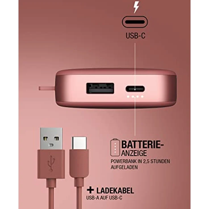 Powerbank 12000 mAh USB-C - Fast Charging - Storm Grey – Bild 5