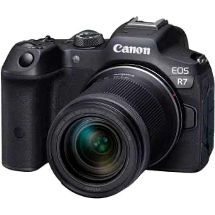 Canon EOS R7 Kamera spiegellose Camera + RF-S 18-150mm F3.5-6.3 is STM Objektiv (DSLR Upgrade, Hybridkamera, 4K/30p Videoaufnahmen, bis zu 15 B/s, WLAN) schwarz – Bild 1