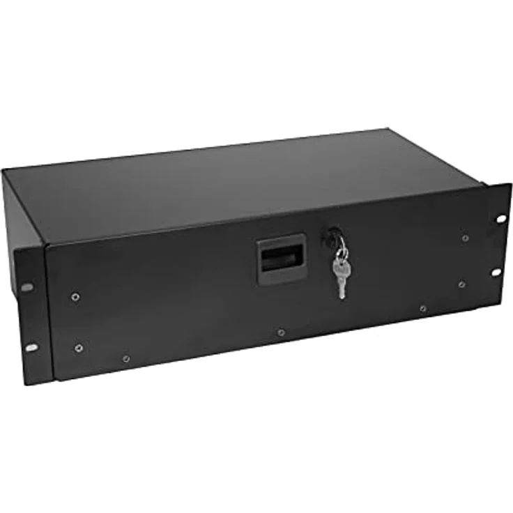 OMNITRONIC Rackschublade SN-3 Rackschublade mit Schloss 3HE | Abschließbare Schublade für 19" Racks – Bild 2