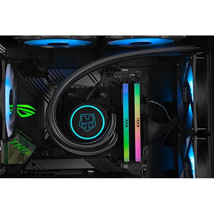 NOX Hummer Horus - NXHUMMERHORUS, Micro-ATX, ATX, Seitenwand und Frontseite aus gehärtetem Glas, 4 ARGB-Lüfter, 120 mm, kompatibel mit flüssiger Kühlung, RGB-Steuerung, Schwarz – Bild 3