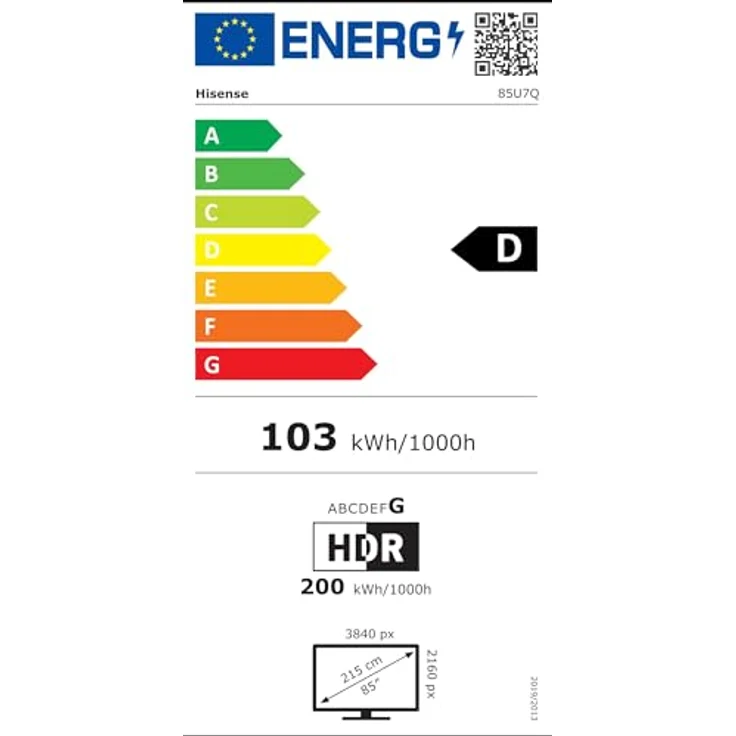 Hisense 85U7Q, 85 Zoll 4K Mini LED ULED Smart TV mit Hi-View AI Engine, 144Hz Game Mode Pro, FreeSync Premium, Built-in Subwoofer und Dolby Vision IQ Atmos – Bild 5