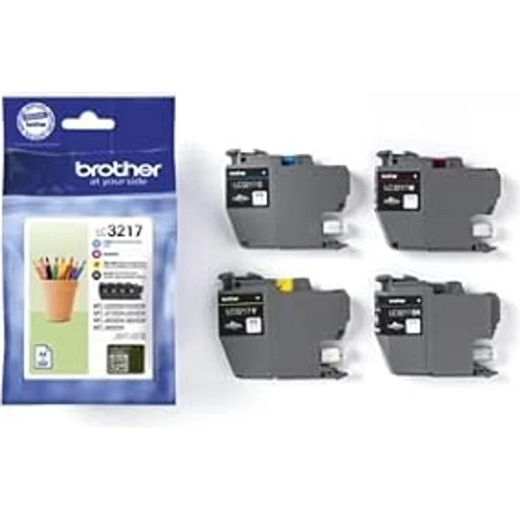 Brother LC3217 Value Pack - 4er-Pack - Schwarz, Gelb, Cyan, Magenta - Original - Tintenpatrone - für Brother MFC-J5330DW, MFC-J5730DW, MFC-J5930DW, MFC-J6530DW, MFC-J6930DW, MFC-J6935DW – Bild 4