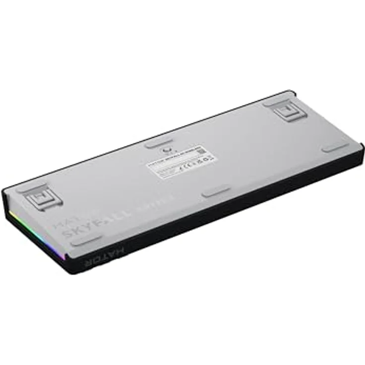 HATOR Skyfall 65 Wireless Mechanische Gaming-Tastatur, Hot-Swap, RGB, Gasket Mount, 1000Hz, 2.4GHz/Bluetooth/USB-C, Schwarz/Weiß, US Layout – Bild 4