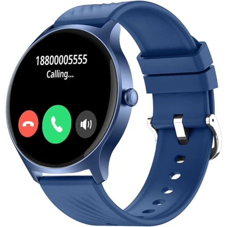 Denver Smartwatch SWC-387BU, Bluetooth Smart Watch mit AMOLED-Full-Touch-Display, Gesundheits- und Fitness-Tracking, blau – Bild 3