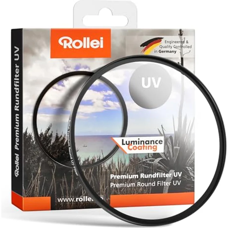 Rollei Premium Rundfilter UV 72 mm - UV Filter und Schutzfilter mit Aluminium-Ring aus Gorilla Glas mit spezieller Beschichtung - Größe: 72 mm – Bild 2