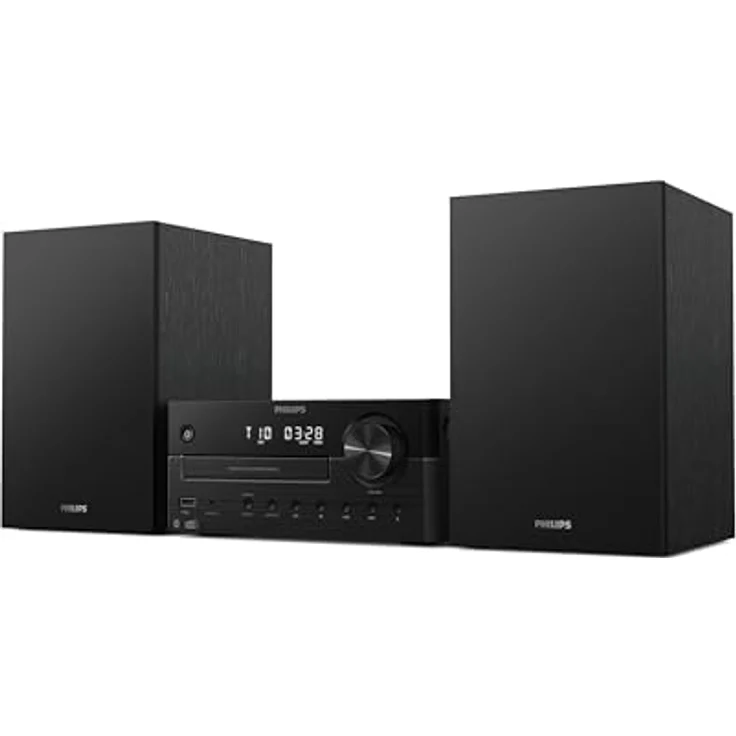 Philips TAM4505M2/12 Mikrosystem Hi-Fi 80W, Bluetooth, DAB+, CD, USB, Schwarz/Dunkelgrau – Bild 3