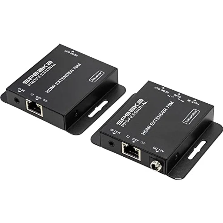 SpeaKa Professional SP-HDE-200 HDMI® HDMI Extender über Netzwerkkabel RJ45 70 m – Bild 1