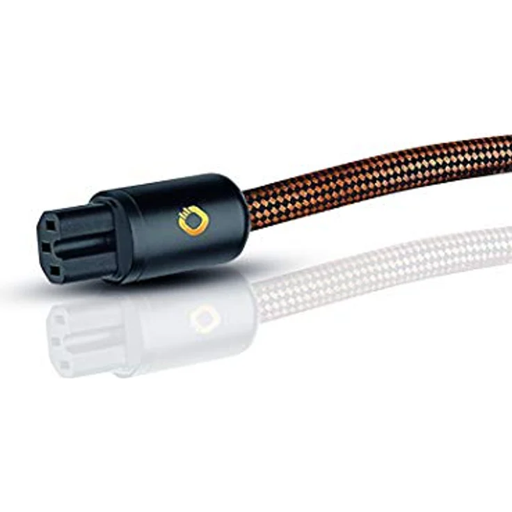 Oehlbach XXL Powercord - High End Stromkabel - HPOCC Netzkabel mit 4mm² Innenleiterquerschnitt & 2-Fach Schirmung, VDE geprüft - Steckertyp C15 (Schuko) auf E7-7-5m, sepiabraun – Bild 2