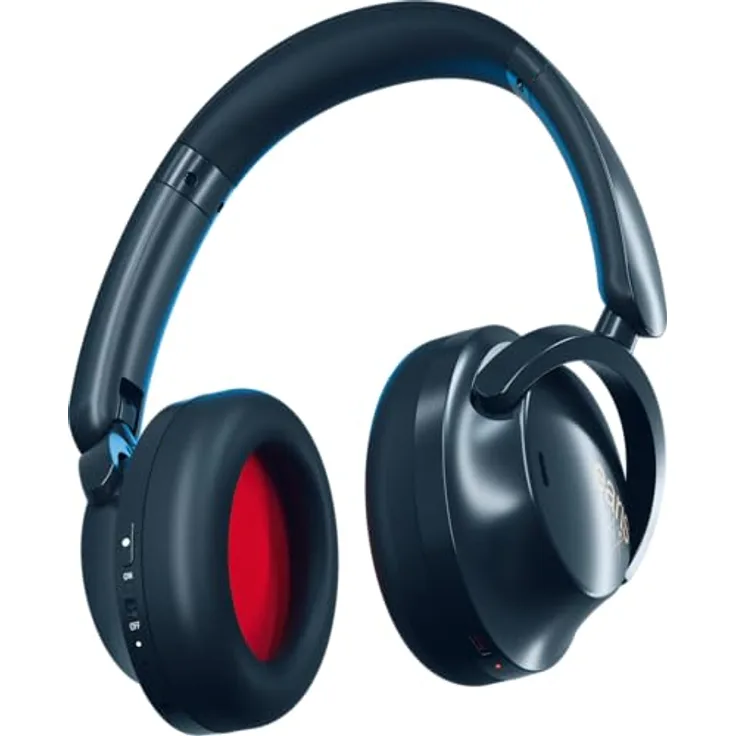 HUMANTECHNIK earisMAX Bluetooth-Auracast-Kopfhörer mit Active Noise Cancelling, 80 Std. Akkulaufzeit, Bluetooth 5.3, Schwarz