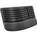 Logitech Wave Keys (DE, Kabelgebunden), Tastatur, Grau