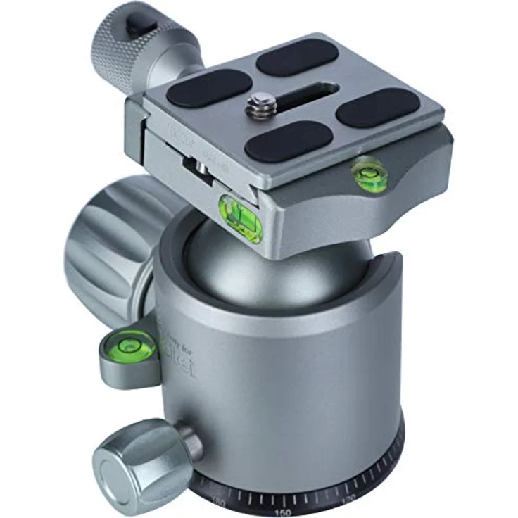 Rollei Lion Rock Stativkopf 20 - Robuster 360° Panorama Kugelkopf aus Aluminium mit Einer Belastbarkeit von bis zu 20 kg, Arca Swiss kompatibel, inkl. Schnellwechselplatte – Bild 4