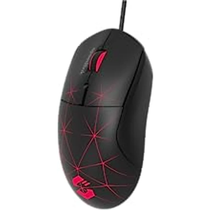 SPEEDLINK CORAX Gaming Maus mit Kabel, mehrfarbige LED-Beleuchtung, USB-Anschluss, 5 programmierbare Tasten PC-Maus kabelgebunden, DPI-Schalter bis 3.200 DPI, ummanteltes Kabel, schwarz – Bild 2