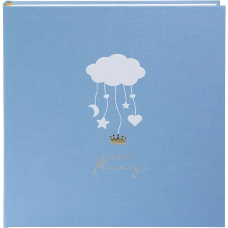 goldbuch Babyalbum Wolkenpoesie 30x31, inkl. 6 farbigen illustrierten Seiten, blau – Bild 1
