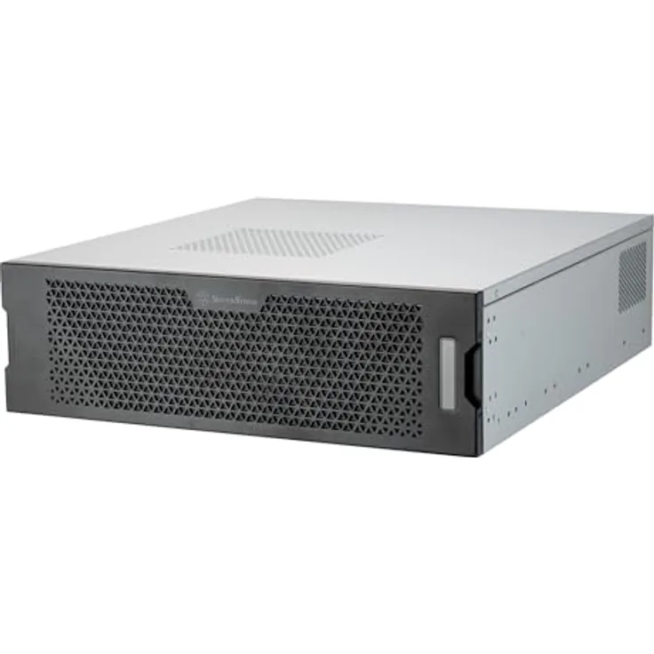 Silverstone Technology RM32, 3U-Rackmount-Servergehäuse für 4-Slot-High-End-Grafikkarten und 360-mm-Radiatoren, kompatibel mit SSI-EEB Mainboards