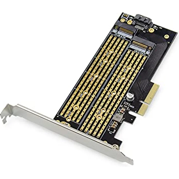 DIGITUS IO-Karte - PCIe - M.2 NGFF / NVMe Schnittstellenkarte - 2-Port - M.2 (2230, 2242, 2260, 2280 & 22110) – Bild 1