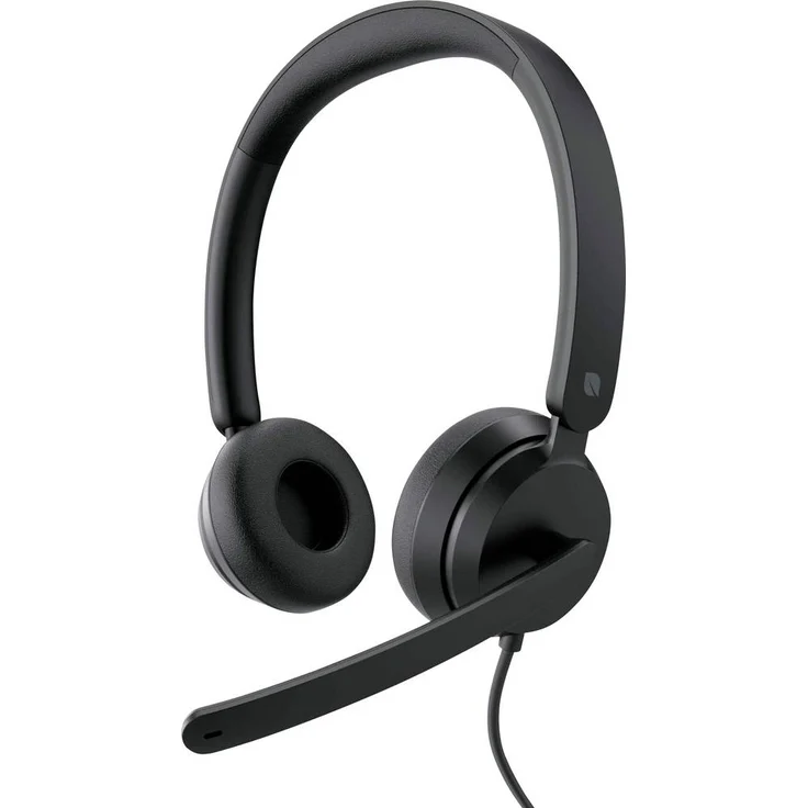 Incase Modern USB Headset, kabelgebundenes On-Ear Headset in Schwarz mit Mikrofon-Rauschunterdrückung und Lautstärkeregelung