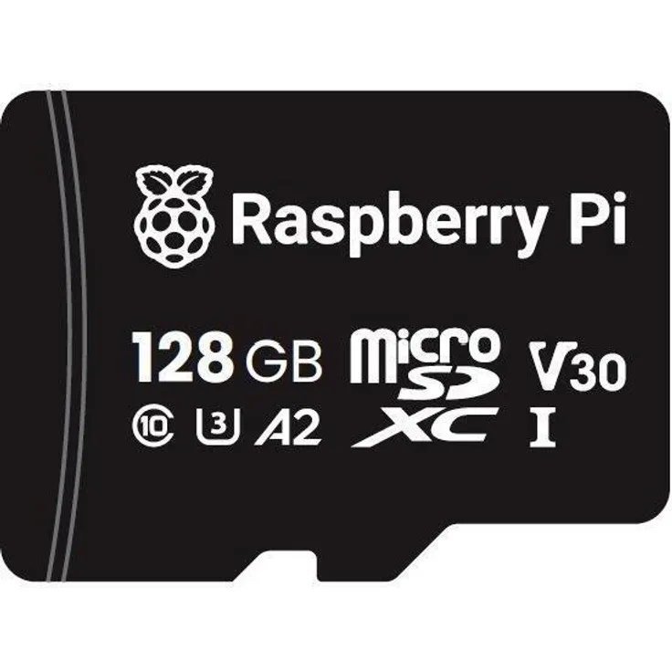 Raspberry Pi microSDXC Speicherkarte A2, Class 10, U3, 128GB, hohe Leistung für Raspberry Pi