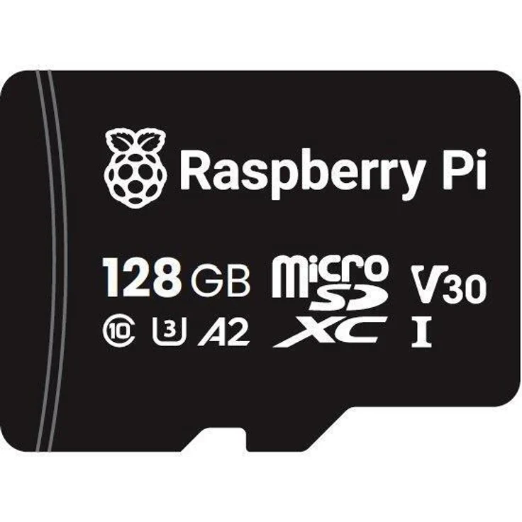 Raspberry Pi microSDXC Speicherkarte A2, Class 10, U3, 128GB, hohe Leistung für Raspberry Pi