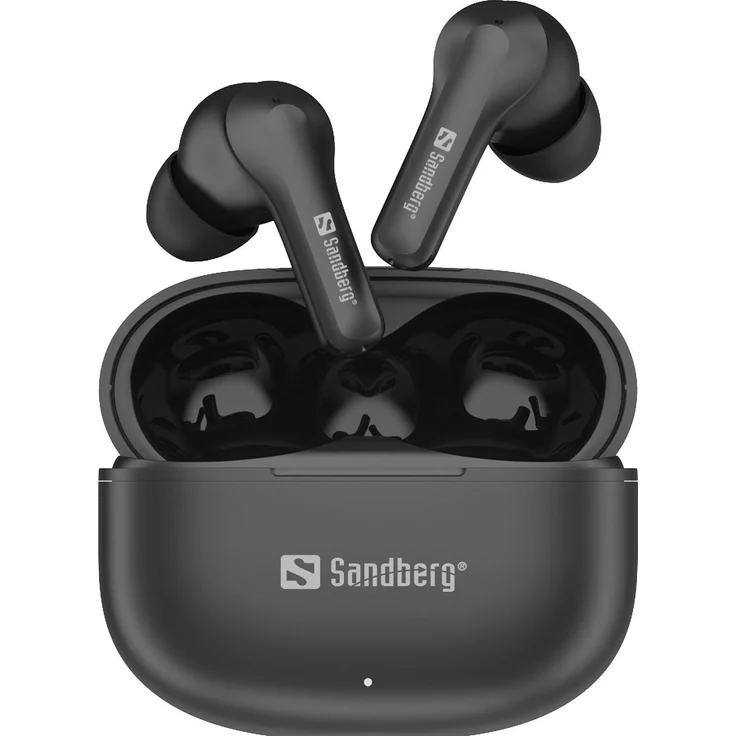 Sandberg Play'n Go Wireless Earbuds, Kabellose Kopfhörer mit 5h Akkulaufzeit, Schwarz