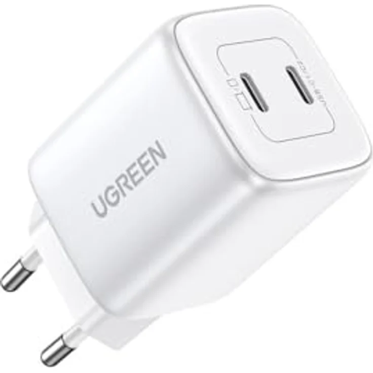 UGREEN Nexode 45W Dual USB-C PD Charger (25W+20W), weiß – Bild 3