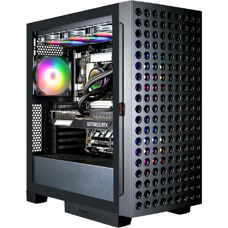 Hyrican COUGAR AIRFACE ECO BK 7644, Gaming-PC mit Intel Core Ultra 5 245KF, 32 GB DDR5 RAM, 1 TB SSD, NVIDIA GeForce RTX 5060, Schwarz