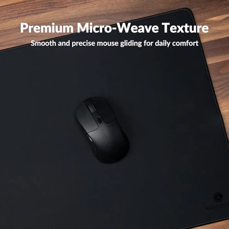 Keychron Key Desk Mat XXL bk DM-1, Mausmatte in Schwarz für optimale Gaming- und Büro-Arbeit – Bild 3