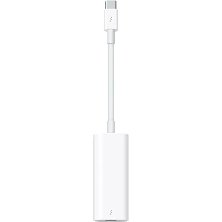 Apple Thunderbolt 3 (USB‑C) auf Thunderbolt 2 Adapter, verbindet Thunderbolt und Thunderbolt 2 Geräte mit Mac Thunderbolt 3 (USB‑C) / USB 4 Anschlüssen