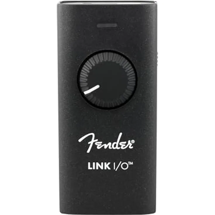 Fender Link I/O, Tragbares USB-C-Audio-Interface für E-Gitarre, 24 Bit / 96 kHz HiFi-Qualität, kompakt für die Tasche