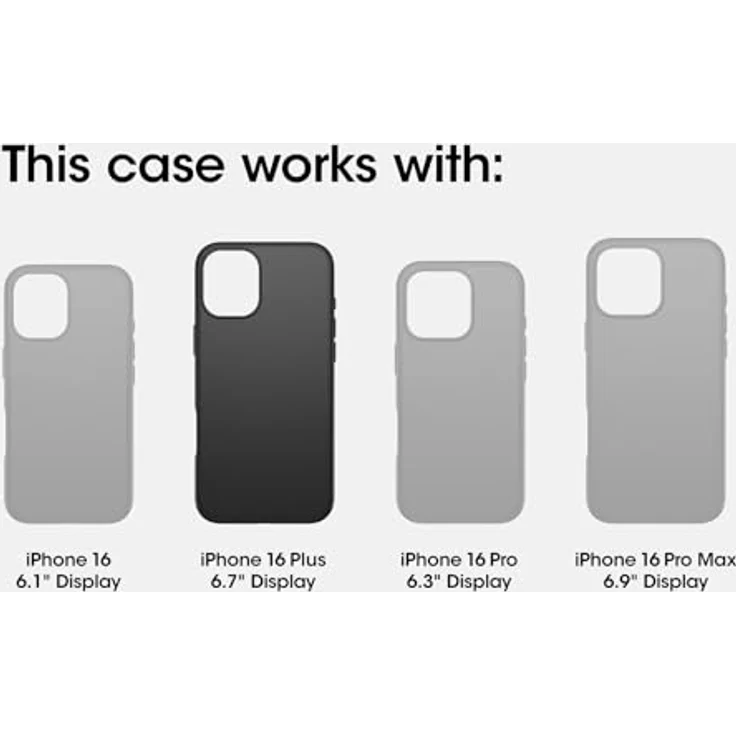 OtterBox Sleek Series MagSafe Hülle für iPhone 16 Plus, stoßfest, ultraschlank, transparent/lila, getestet nach Militärstandard, keine Einzelhandelsverpackung – Bild 2