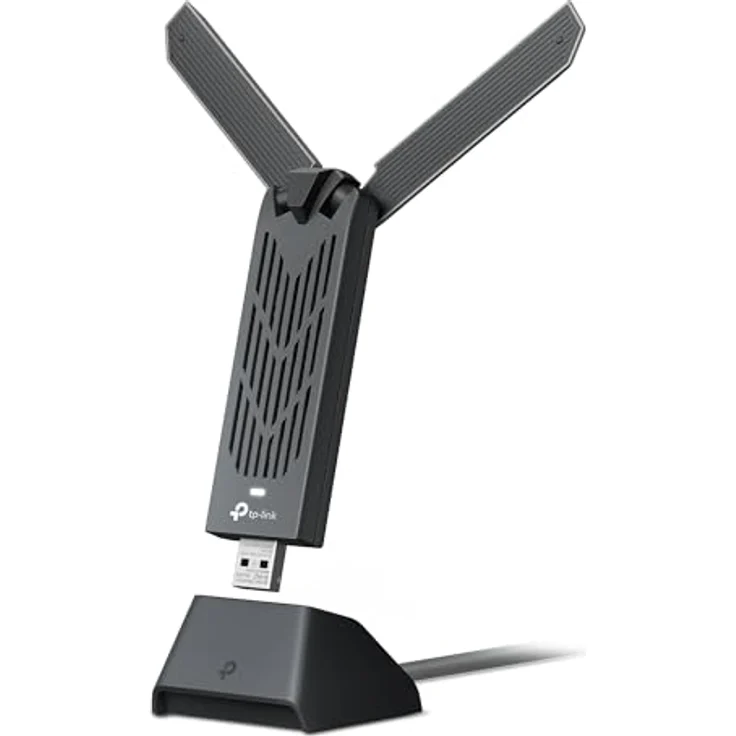 TP-Link Archer TBE400UH Wi-Fi 7 WLAN Stick für PC, BE6500 Tri-Band USB WLAN Adapter mit Hochleistungsantenne, MU-MIMO, WPA3, USB 3.0, nur Kompatibel mit Windows 10/11 – Bild 2