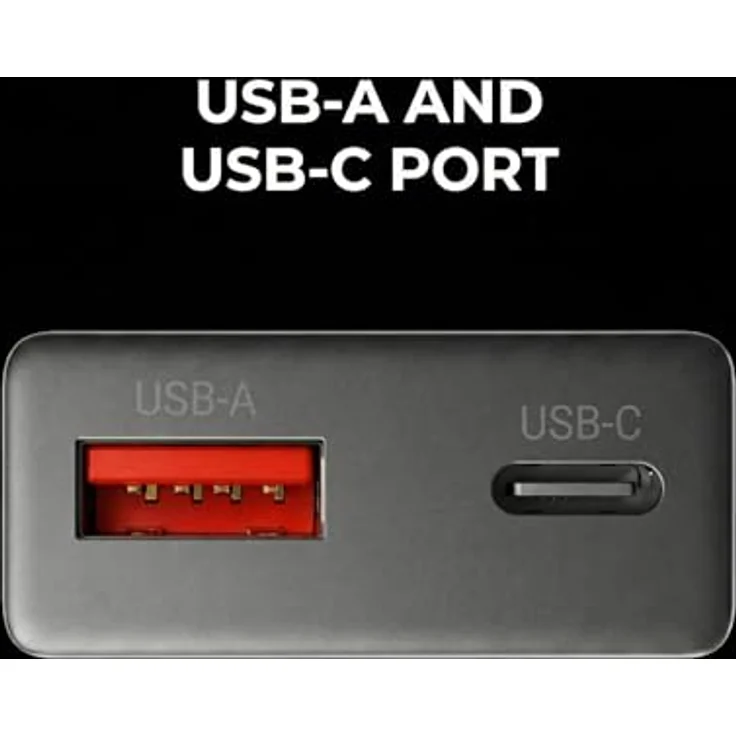Mars Gaming MD-GAN30, USB-Ladegerät 30W mit PD 3.0 und QC 3.0, GaN-Technologie, ultrakompakt, 9 Sicherheitsfunktionen, USB-C und USB-A, Schwarz – Bild 5
