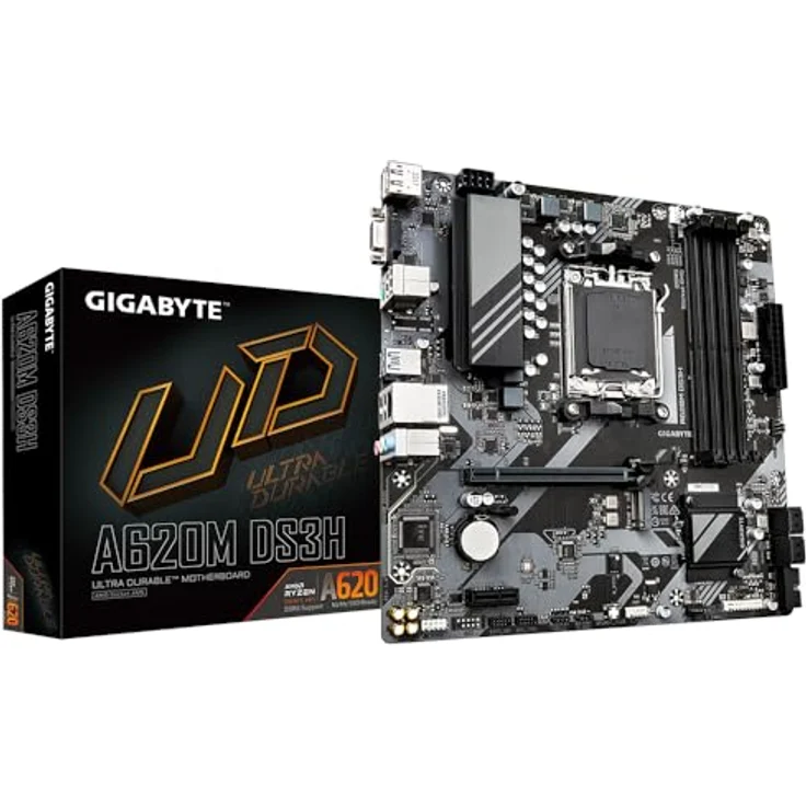 Gigabyte A620M DS3H (rev. 1.0) AMD A620 Buchse AM5 Micro ATX – Bild 2