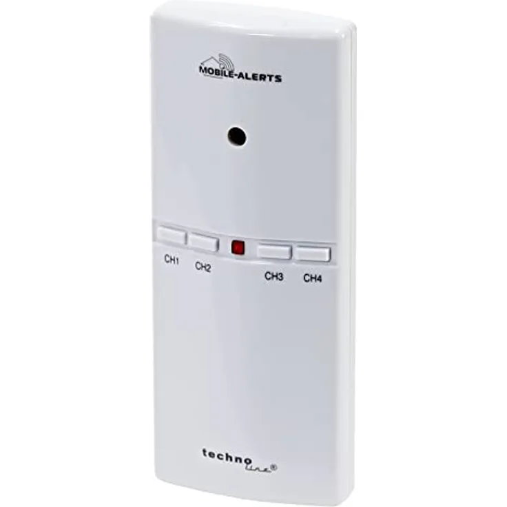 Mobile-Alerts Alarmsirene MA10860, Batteriebetriebene akustische Überwachung für bis zu 4 Alarmmelder, Weiß