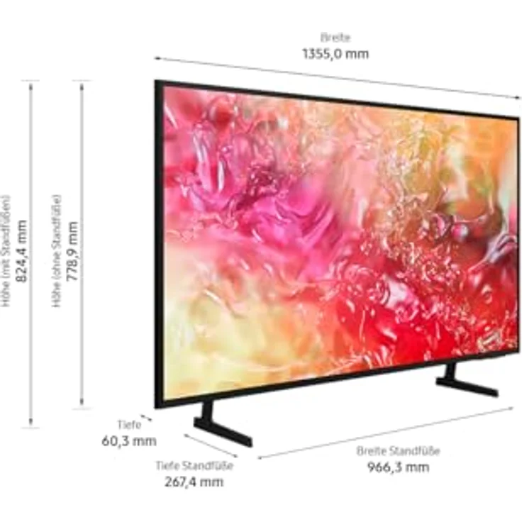 Samsung Crystal UHD 4K DU7179 Fernseher 65 Zoll, Samsung TV mit PurColor, 4K Upscaling, Crystal Prozessor 4K, Smart TV, GU65DU7179UXZG, Deutsches Modell [2024] – Bild 5