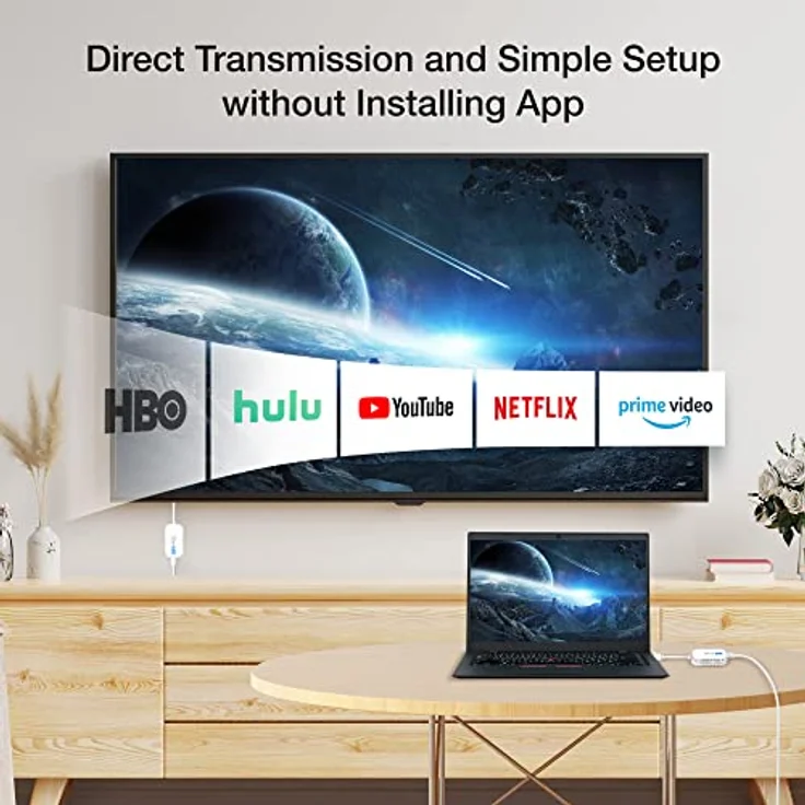 EZCAST Pocket Wireless HDMI-Sender und HDMI-Empfänger zum Spiegeln von Streaming-Video/Audio von PC, Laptop, Projektor – Bild 5