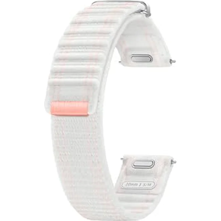 Samsung Fabric Band, Wechselarmband aus gewebtem Nylon, Pink, Weiss – Bild 3