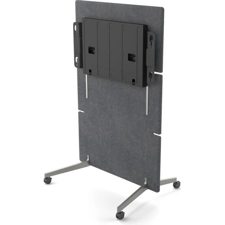 neat TV-Ständer NEATBOARDPRO-ADAPTIVE-STAND, flexibler Rollwagen für Videokonferenzsysteme, verstellbare Bildschirmhöhe, geeignet für 165 cm (65 Zoll) Displays