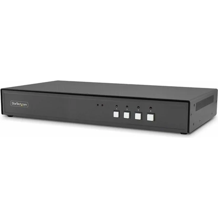 StarTech.com KVM/AUD/USB Switch, 4 Ports, Desktop, TAA-konform, für 1 lokalen Benutzer