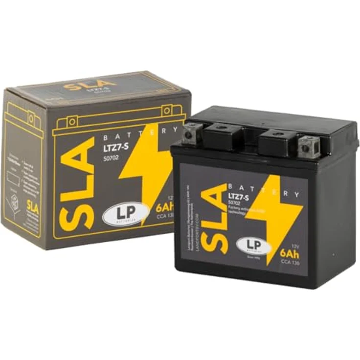 Landport LTZ7-S, AGM SLA 12V 6Ah Motorradbatterie mit 130 Ampere Kaltstartleistung, wartungsfrei und auslaufsicher – Bild 4