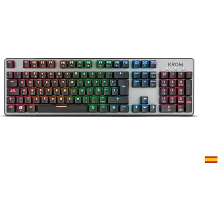 KROM Kernel USB Schwarz - Tastaturen (Standard, Verkabelt, USB, Mechanischer Switch, RGB-LED, Schwarz) – Bild 4