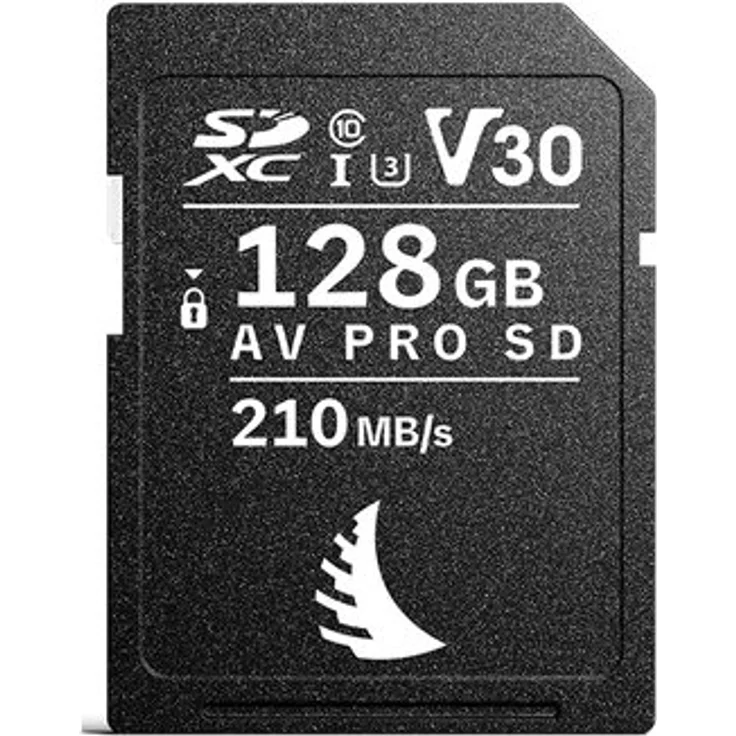 Angelbird AV PRO SD V30 MK2, 128 GB Speicherkarte mit 140 MB/s Transfergeschwindigkeit, wasser- und schmutzresistent, integrierter Datenwiederherstellungsservice