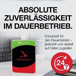 Seagate IronWolf 2 TB interne Festplatte NAS HDD, 3.5 Zoll, 5900 U/Min, 256 MB Cache, SATA 6 Gb/s, silber, inkl. 3 Jahre Rescue Service, Modellnr.: ST2000VNZ03